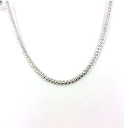 925 Sterling Silver 22” Miami Cuban Necklace 59.50g 7mm 207565
