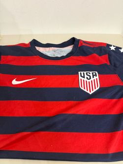 Nike USA Soccer Jersey Red Navy Striped
