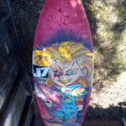 J-7 TriFinSurfboard With Chuckie From Childs play Depicted On The Back 250$ Obo