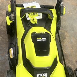 New Ryobi Cordless Battery Walk Behind Self-Propelled 21 inch  Lawn Mower 