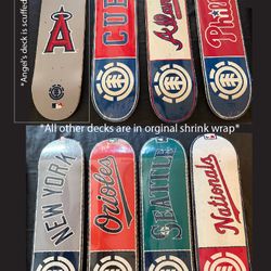 Element x MLB Skate deck series