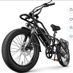 Baicycle A03 Peak 1200W Electric Bike, 20" Fat Tire All-Terrain Bikes, 48V 13Ah 28mph Ebike for Adults Full Suspension UL2849