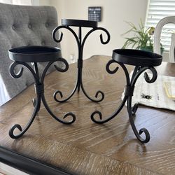 Three Candle Holders