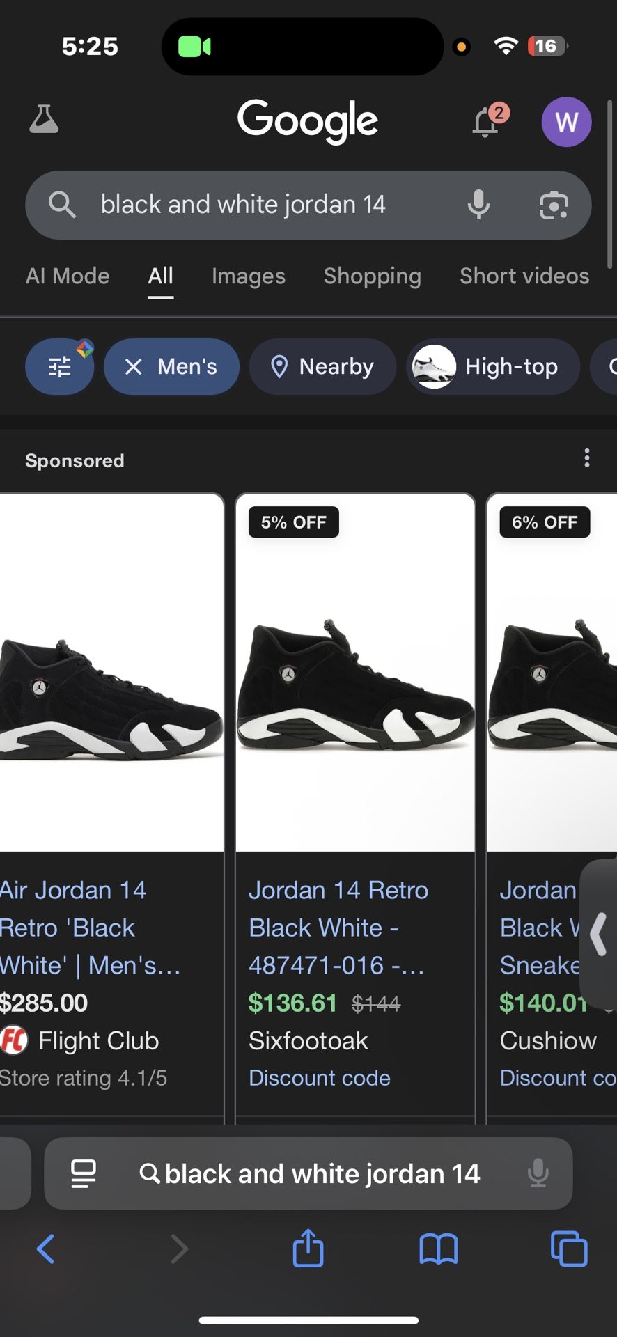 Jordan 14 Black And White