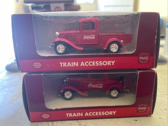 Coca Cola 1930's Nostalgic Auto Train Accessory Trucks First & Second in Series