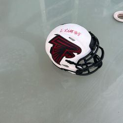 Kyle Pitts Signed Mini Helmet