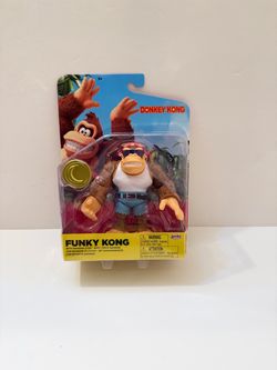 Donkey Kong Funky Kong Figure with Banana Coin — Jakks Pacific
