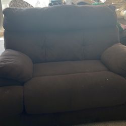 Brown Ashley’s electric loveseat recliner