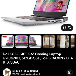 Gaming Laptop NVIDIA 3050 TI
