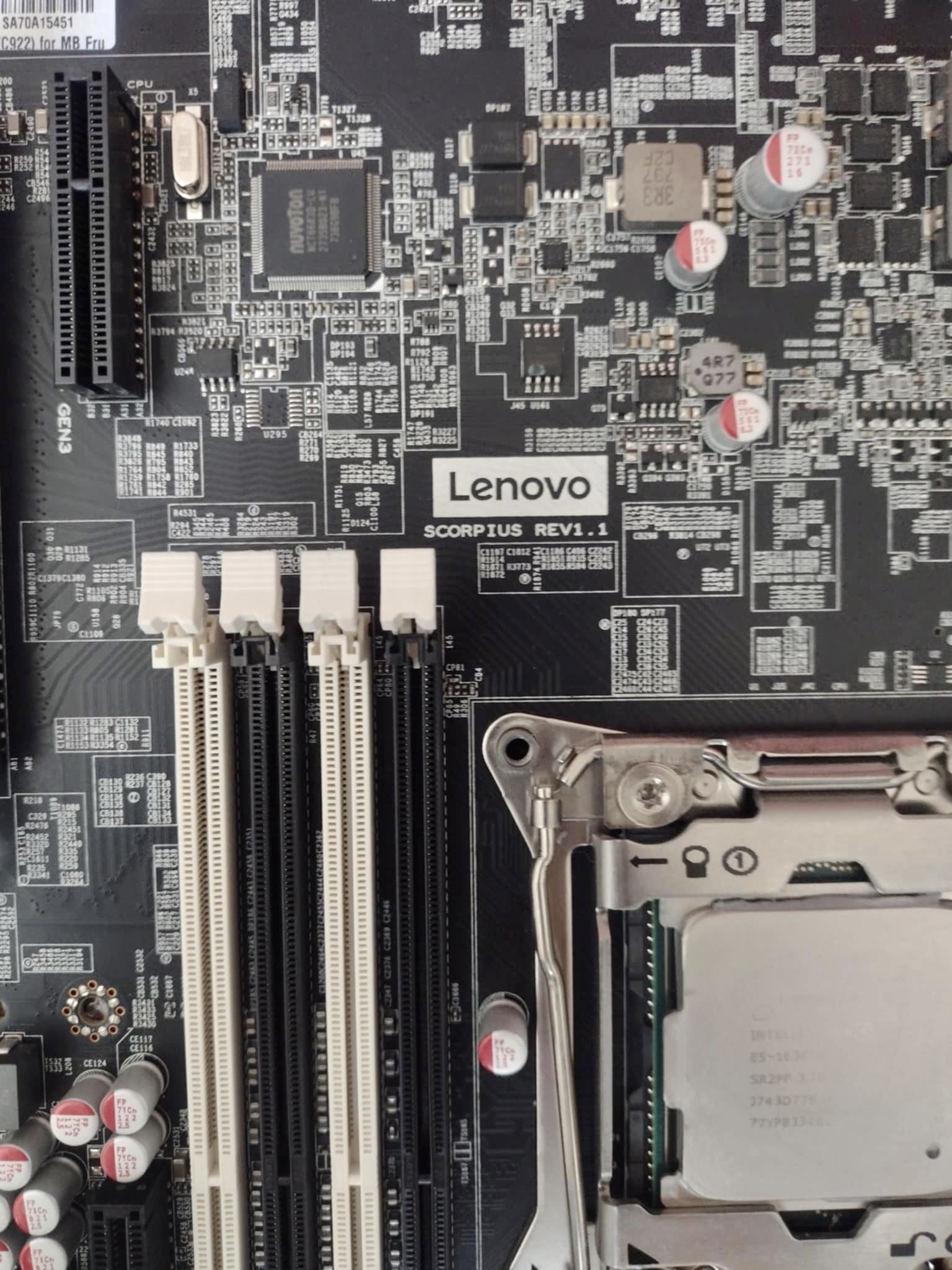Motherboard Lenovo Scorpius rev 1.1 . Xeon E5-1630 v.4