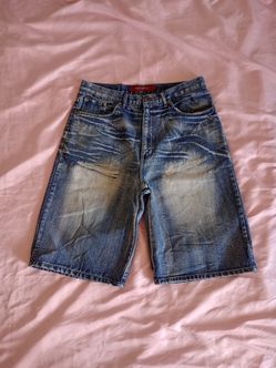 Vintage Y2K Brooklyn Xpress Heavy Fade Denim Long Shorts W34 Men's.