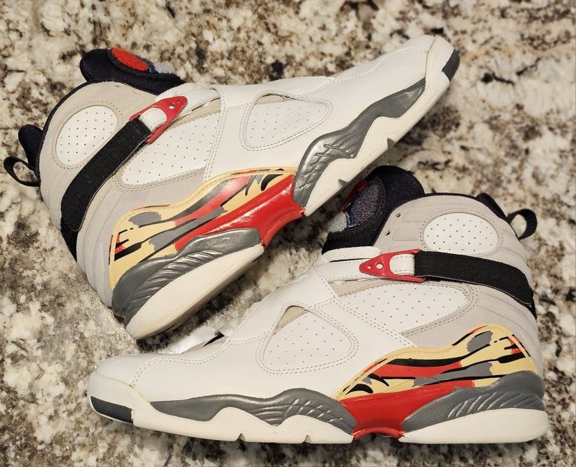 2002 Nike Air Jordan 8 VIII Retro Bugs Bunny White Red Mens 10.5 Supreme Xi Iv 4 11 Men s shoes