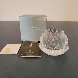 Orrefors Crystal Sweden Firefly Artichoke Votive/Tea Light Candle Holder