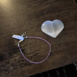 Pink topaz Crystal Bracelet