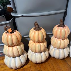 Home Accents Holiday Stacked Pumpkins Decor