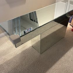 Mirror console table