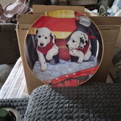 This Is A Collection Plate.  The Year 1992. Pups 'N Books