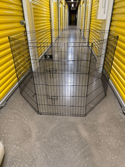 Brand New PJYuCien 30” High Playpen Foldable Black Collapsible Metal Wire Dog Exercise
