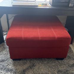 Red Ottoman