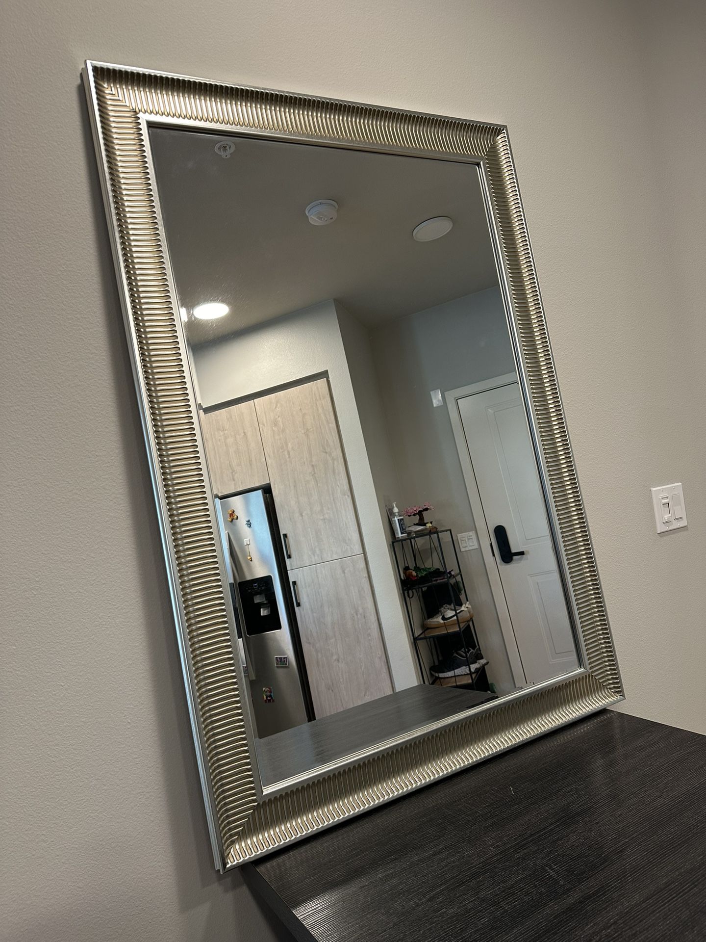 Ikea Songe Mirror, 51.18” x 35.83”, Silver