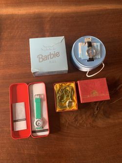 Barbie watch set and other collectible sets