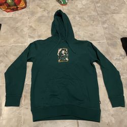 Vans x One Piece Hoodie Men’s X-Small  Green Fleece Eichiro Oda Anime