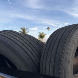 Semi Trailer Tires 6 Used Tires 