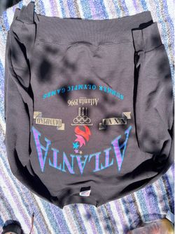 atlanta olympics vintage sweatshirt black Large 1996