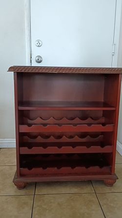 Wood Wine Storage Cabinet / Bar Server