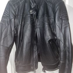 Harley Davidson Black Leather Riding Jacket
