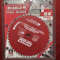 Diablo Steel Demon  7 1/4” With Cermet Carbide