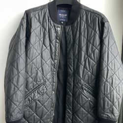 Madewell black Quilted bomber jacket (Mint condition)