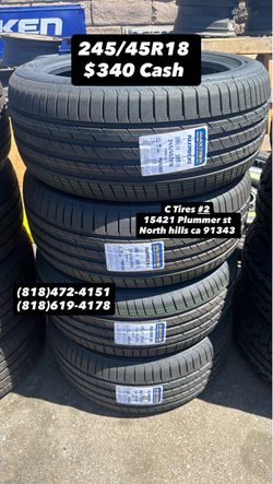 245/45R18 Maxtrek ( 4 NEW TIRES )