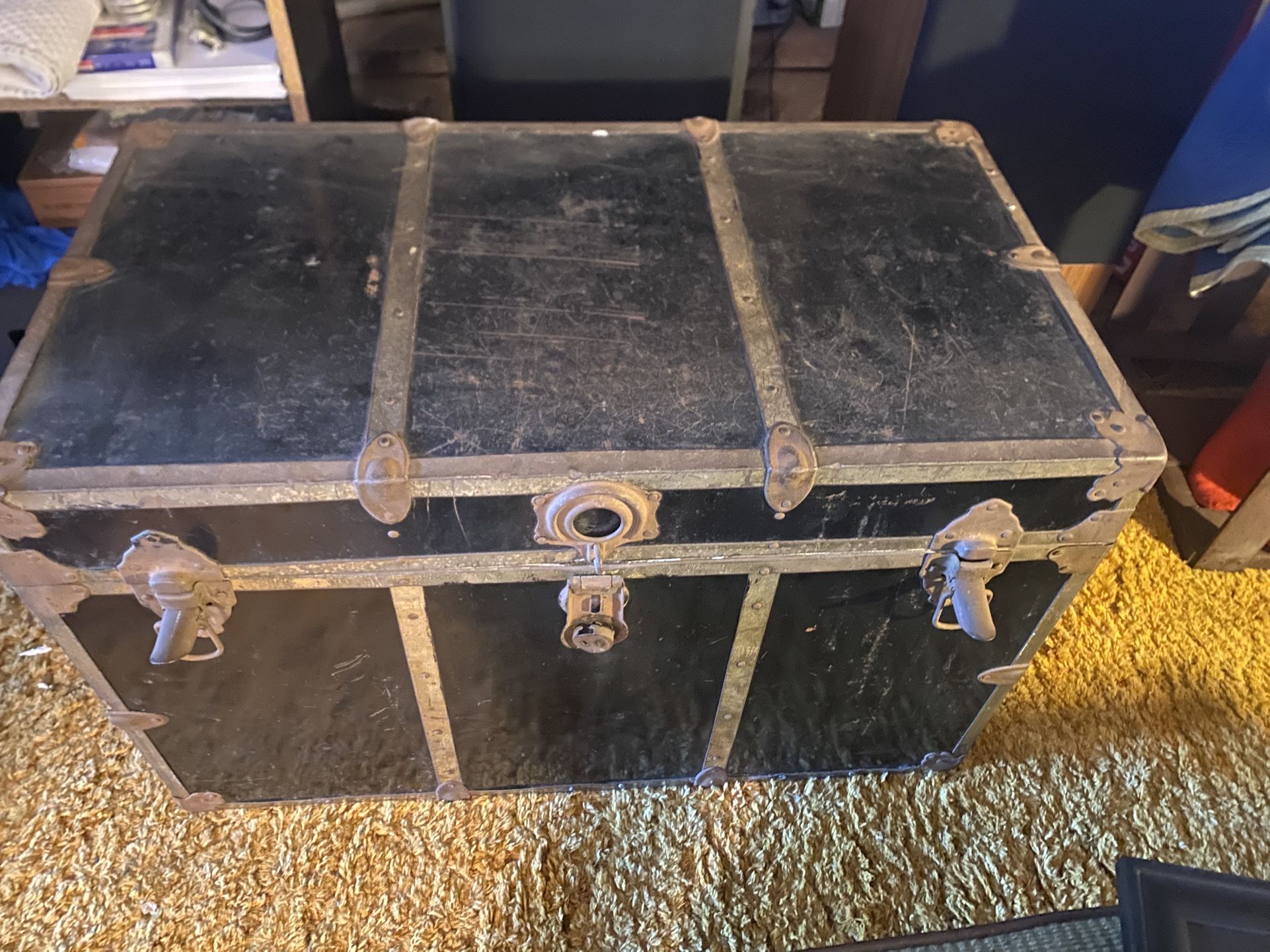 Vintage Metal Trunk