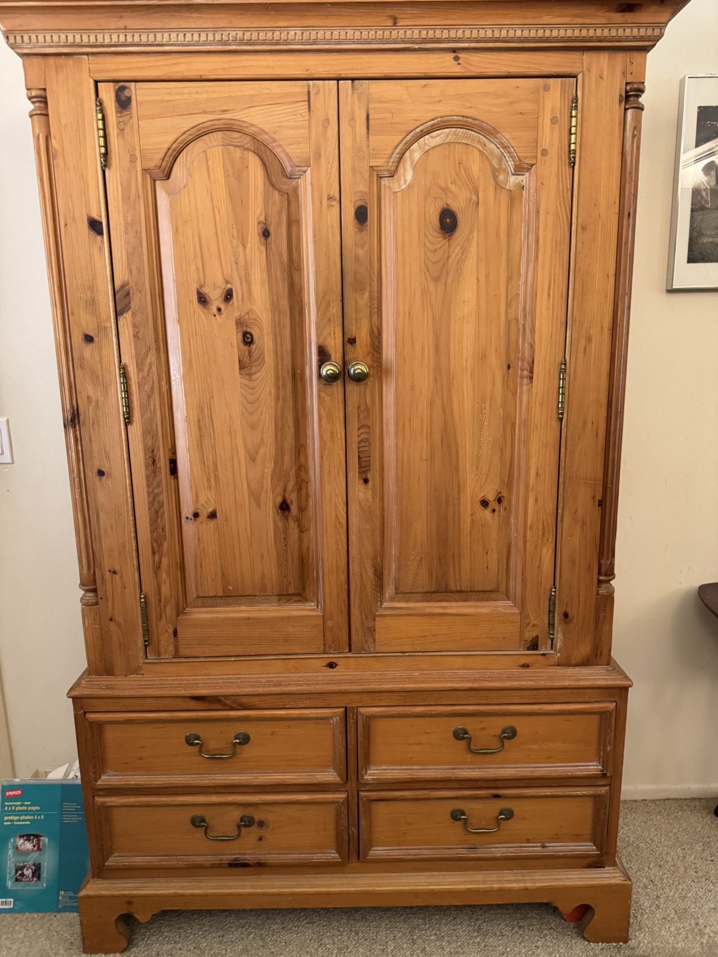 Beautiful Solid Pine Armoire