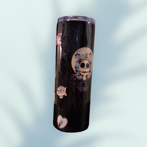 The Nightmare Before Christmas Glitter Tumbler