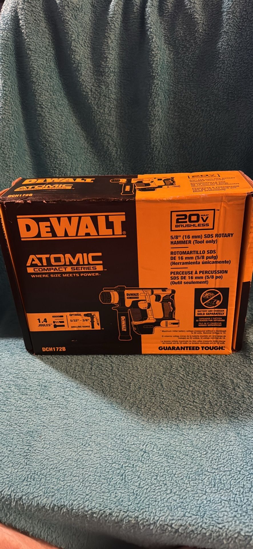 Dewalt Atomic 20v Max Cordless Brushless Ultra Compact 5/8 In Sds Plus Hammer Drill Tool Only