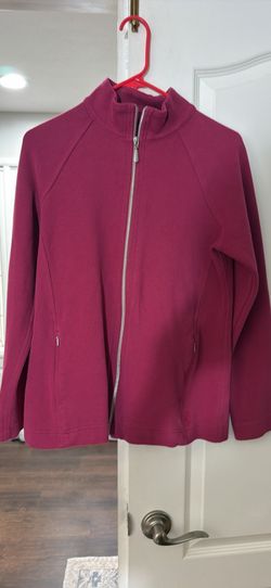 Tommy Bahama Pink Full Zipped Mock Neck Ribbed Sweater Size S