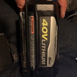 40v Ryobi Battery