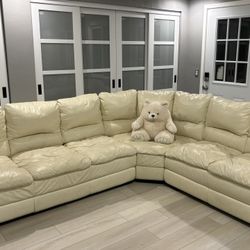 Leather Seat Sofa 