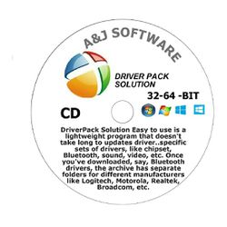 Driver Pack Solution - Win 10, 8.1, 8, 7, Vista, XP - Auto Install Drivers - DVD**this software requires internet connection