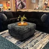 Black Fur Couches 