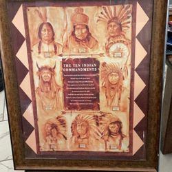 Framed Native American Indian Chiefs