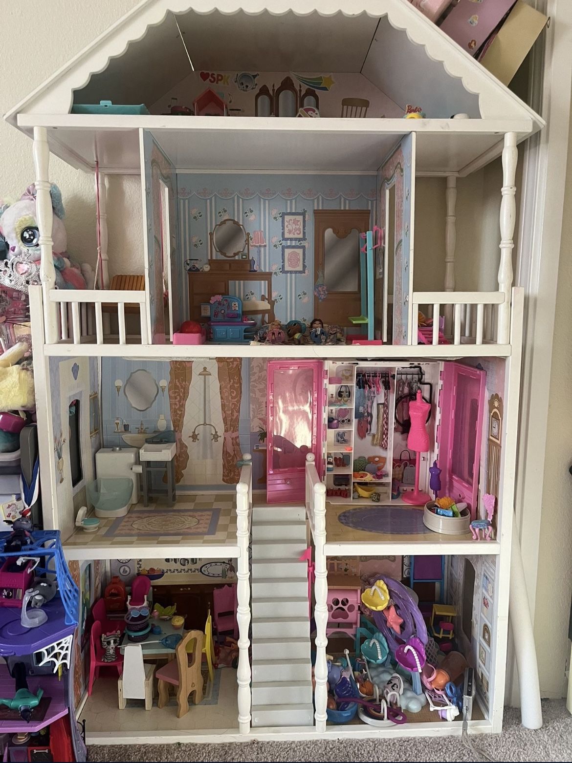 FREE KID KRAFT KIDS DOLL HOUSE !Wooden Doll House For Girls
