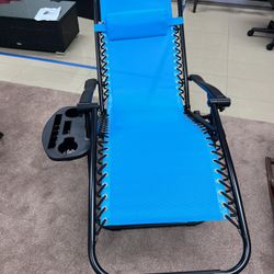 Blue Zero Gravity Patio Lounge Chair $79 For 2