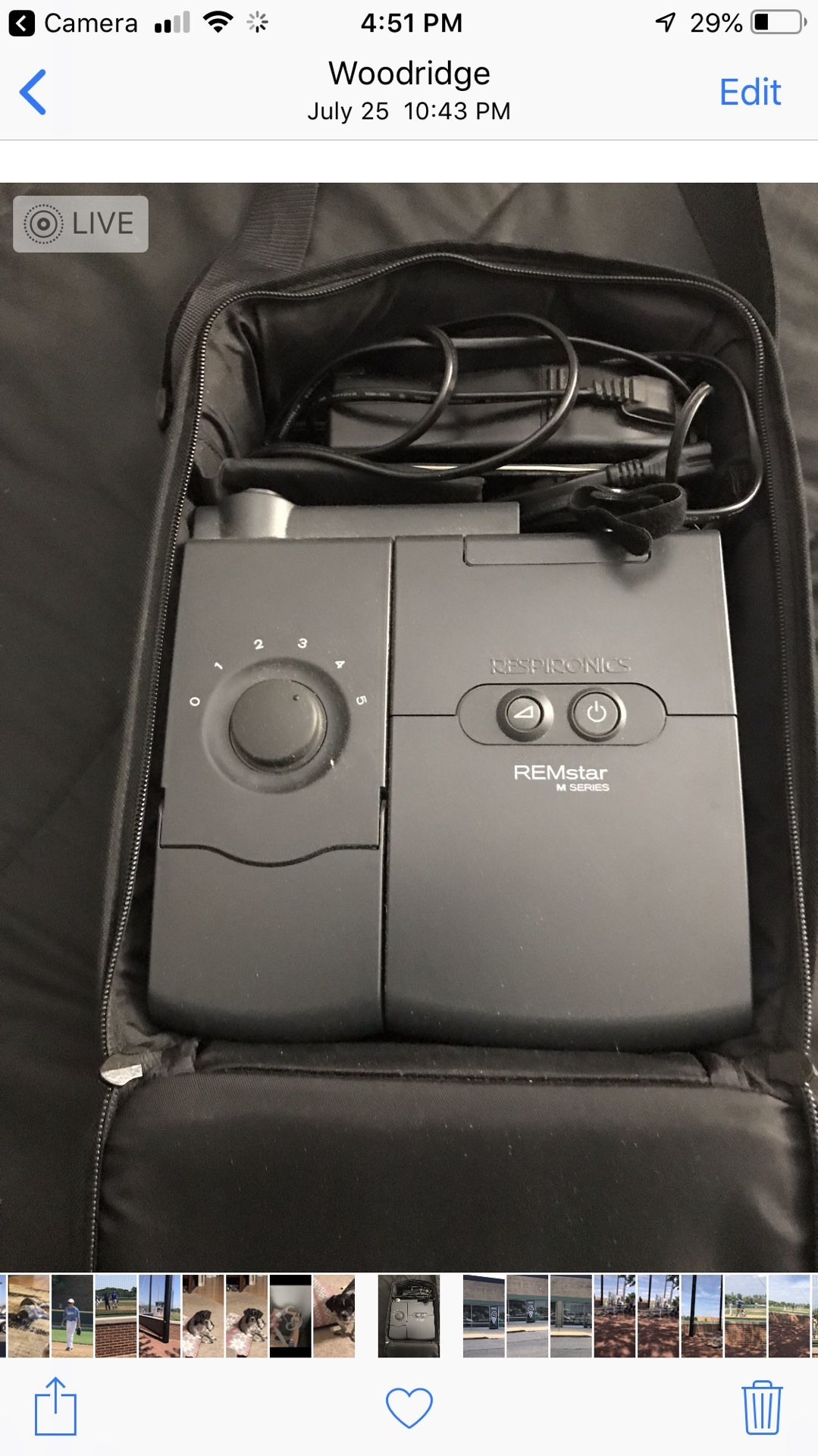 Respironics Cpap Machine Remstar M with accessories