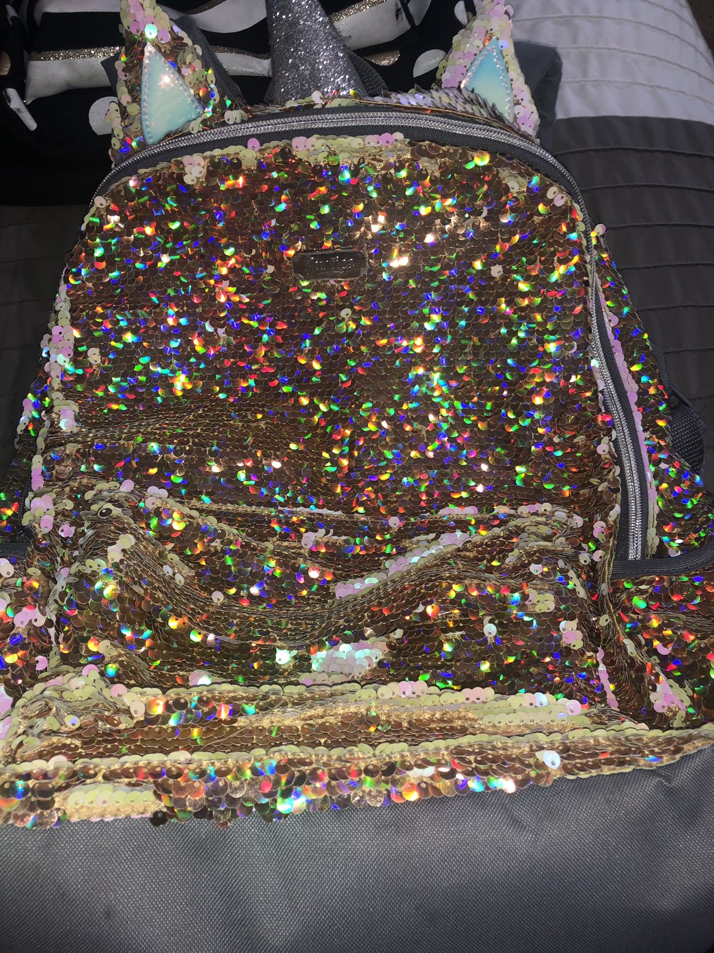 Justice on sale unicorn backpack