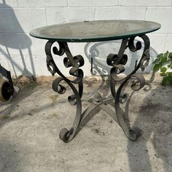 Glass End Table