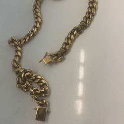 18” Cuban Link Chain – Gold Plated, Heavy Look, Clean