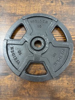 Weider Standard Weight 10 Pound with center hole FOR 1" BAR TRI HOLD
